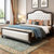 吉木多 小美式实木床 1.8米1.5米主卧欧式双人床现代简约白色软靠卧室婚床(1.5*2米宝马灰 单床)第2张高清大图