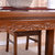 水曲柳全实木餐桌椅 中式简约现代长方形实木餐桌椅组合SQZ6601(一桌六椅1.4*0.85*0.75m)第2张高清大图