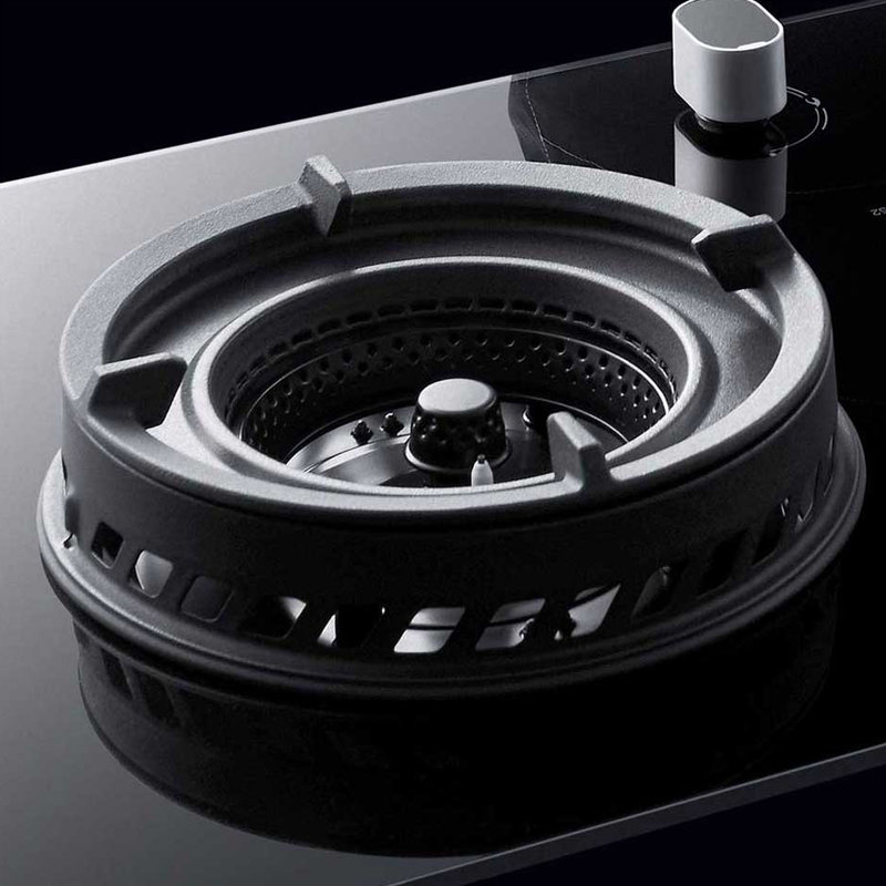 紫焰强火 燃气灶具 嵌入式 钢化玻璃 黑色  jzt-9b52