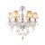欧式水晶吊灯现代简约客厅灯卧室水晶灯罩创意餐厅灯具B888(不带灯罩 6头)第3张高清大图
