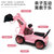 新款儿童挖掘机玩具 电动音乐灯光万向轮工程车 男女孩玩具车 蓝色-电动挖机(粉色-电动挖机 默认版本)第4张高清大图