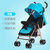 婴儿推车轻便可坐折叠避震手推车宝宝儿童婴儿车伞车(藕粉（可坐躺）)第5张高清大图