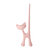 德国 Koziol 猫咪创意首饰架女士戒指耳环耳钉收纳架 国美厨空间(淡粉色)第4张高清大图