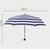 简约小清新海军风条纹创意三折叠伞晴雨伞太阳伞礼品伞(枣红)第2张高清大图
