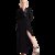 时尚西装领长袖连衣裙修身显瘦秋装2021新款气质长款小黑裙长裙子(黑色 XXL)第5张高清大图