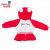 moababy 韩国品牌童装婴幼儿童春秋纯棉女童套装 CJ34-111419(红色-斜襟 80)第2张高清大图