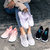 羊骑士秋季新款透气网面运动鞋2018女生休闲跑步鞋韩版潮流板鞋小白鞋子(PT-X1001黑色 38)第5张高清大图