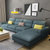 沙皮宝 沙发现代简约布艺沙发北欧客厅整装布沙发组合家具(双位+贵妃+单位【3.4米】)第3张高清大图