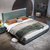 吉木多 轻奢极简实木床双人床1.8米墨绿色北欧简约卧室1.5米高箱储物床(1.5*2米 床+床垫+床头柜*2)第2张高清大图