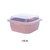 洗菜盆沥水篮水果盘客厅家用果盘创意洗菜篮子双层沥水篮(蓝色)第6张高清大图