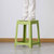 茶花塑料凳子家用厚成人条纹高凳浴室防滑餐桌凳方椅46CM高(绿色 6只装)第4张高清大图