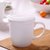 景德镇骨瓷简约陶瓷杯子水杯茶杯纯白色马克杯定制LOGO牛奶咖啡杯(梅(玉瓷）)第4张高清大图