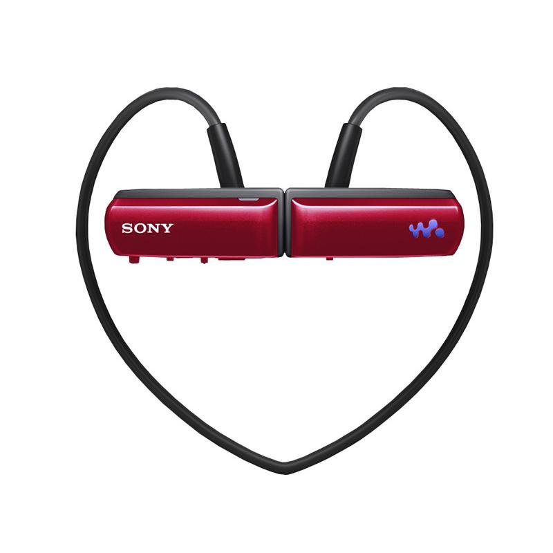 索尼(sony)nwz-w252 mp3(烈焰红)(2g)