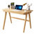 一米色彩 日式小户型实木书桌现代北欧电脑桌大容量带抽屉写字台家用(1米原木色单桌+椅子)第2张高清大图