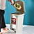 垃圾桶大号家用卫生间客厅卧室厨房厕所双开式带盖脚踏垃圾桶纸篓(8L-双开式（咖啡色）)第5张高清大图