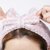 【ONEDAY】日本新款珊瑚绒阳离子干发帽发带三件套礼盒 粉嫩蝴蝶结少女心速干(粉色)第3张高清大图