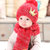 秋冬婴儿帽子围脖围巾套装1-2岁毛线帽男女宝宝帽子0-3-6-12个月(黄色)第3张高清大图