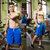 男士运动短裤 健身跑步训练篮球短裤 宽松休闲速干短裤tp8015(蓝色 S)第2张高清大图