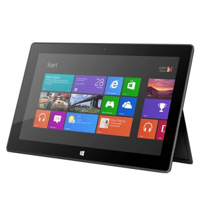 微软Surface wWinRT 32GB Bndl 10.6英寸商务平板电脑（四核NVIDIA T30 1.7G Windows RT 350/500万摄像头 10.6英寸 2G 32G）钛金黑