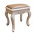 京好 欧式梳妆凳子 现代简约环保小碎花化妆凳古典创意布艺实木椅A71(金色面圆凳 散装发货)第5张高清大图
