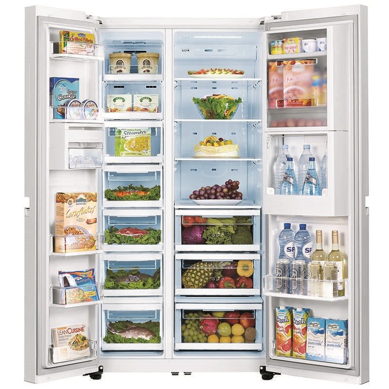 lg gr-m2378jry 622升l变频 对开门冰箱(银色) 风冷无霜智能变频