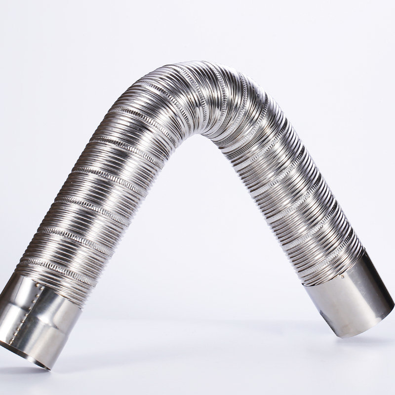 燃气热水器排气管锅炉热水器不锈钢燃气排烟管强排管5cm配件(5x50cm管
