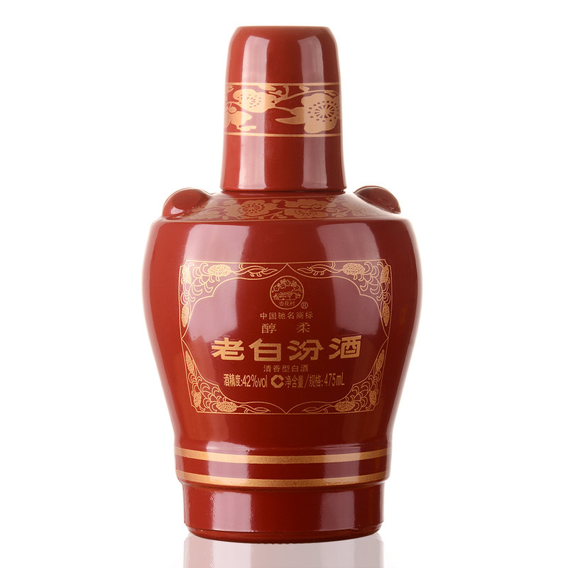 国美自营 山西杏花村 汾酒42度醇柔老白汾475ml