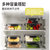 保鲜盒冰箱专用沙拉水果保鲜碗便当盒子家用泡菜食品级塑料密封盒(黑（中号）分格 默认版本)第4张高清大图