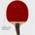 克洛斯威专业训练运动乒乓球拍单支装/P501-601(黑红色/P501 直拍)第2张高清大图