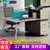艾诺狄斯 现代简约职员工位办公室工作桌椅家具板式钢架组合易拆装(苏香桐四人位 默认)第2张高清大图