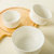 浩雅 陶保鲜碗套装家用陶瓷饭盒储物罐泡面碗可微波密封碗三件套 太阳岛(白色)第5张高清大图