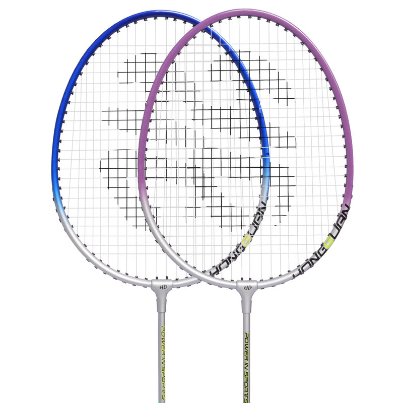 红双喜红冠铝合金羽毛球拍202家庭版初学者对拍202对拍