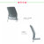 福兴椅子白色灰垫规格0.47X0.47X0.8米型号FX001第2张高清大图