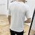 左岸男装圆领短袖T恤韩版修身青少年字母印花休闲半袖T恤衫潮(白色 XXXL)第5张高清大图