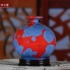 现代简约德化陶瓷复古摆件欧式花瓶家居客厅装饰品大号花瓶瓷器(12cm红之蓝)