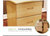 宏图景时床头柜储物柜HTJS-G033实木(400*400*400mm)第3张高清大图