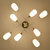 北欧美式简约现代创意个性吊灯大气客厅灯具卧室餐厅玻璃铁艺灯具HS704045(60cm 3头 哑白色 无光源)第5张高清大图