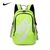Nike耐克 双肩包 中小学生书包 运动休闲包 帆布电脑背包(绿灰色)第3张高清大图