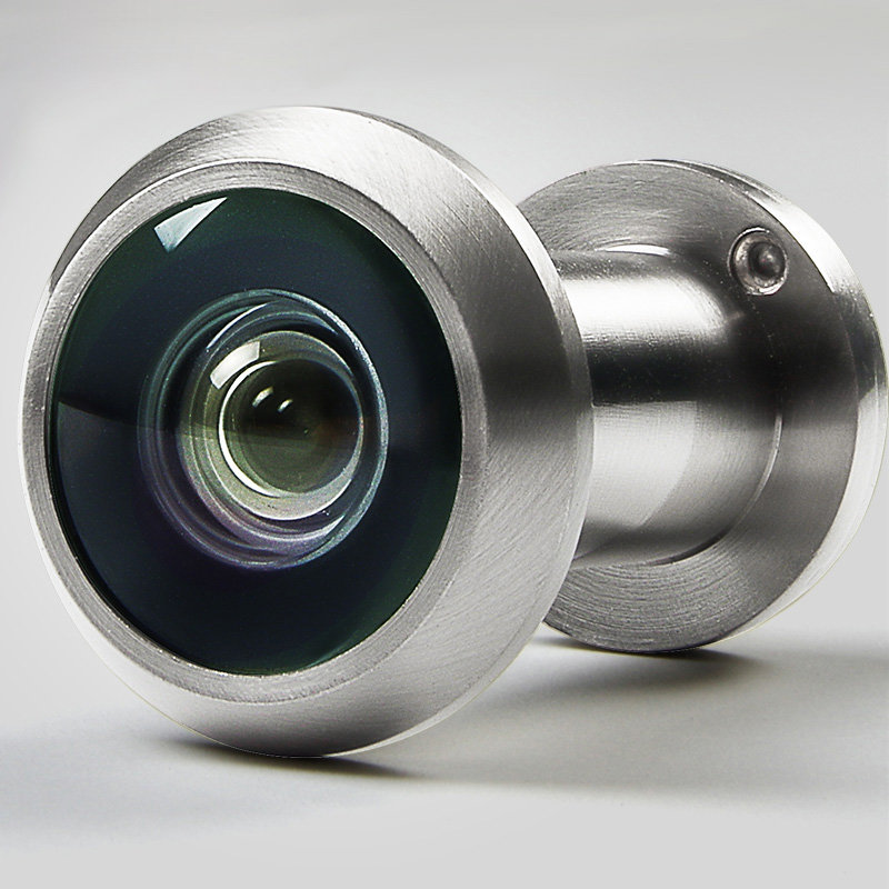 固特五金35-55mm可调不锈钢色金色防盗门猫眼门镜管径16门用五金(亮金