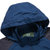吉普盾男士夹克春秋单层冲锋衣中长款夹克外套户外防风可脱卸帽旅行夹克上装(8808中蓝 3XL)第4张高清大图