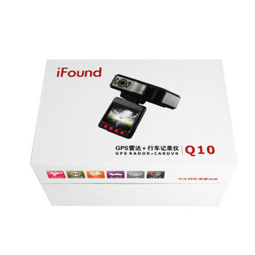 方正(iFound)电子狗Q10 三合一 (固定、流动、行车记录仪一体机 )（黑色）
