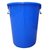 滋仁 万用连盖圆桶连盖 大号水桶垃圾桶塑料桶 蓝色(蓝色 60L)第3张高清大图