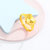 金一黄金珠宝 黄金戒指 足金心形仿钻戒指女 新品第4张高清大图