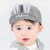 牛奶朋友婴儿帽春秋太阳帽棒球帽兔耳儿童鸭舌帽防晒宝宝帽新品(蓝色 50号帽围（47-50cm）)第4张高清大图