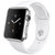 Apple Watch 智能手表（42毫米不锈钢表壳搭配白色运动型表带 MJ3V2CH/A）第4张高清大图
