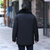冬季新款男士羽绒棉服中长款连帽大毛领大衣加厚保暖中老年户外套  XZLZ13668(XZLZ13668-黑色 XL)第5张高清大图