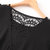 领米时尚 2017夏季女装新款欧美高端时尚大码显瘦短袖蕾丝拼接连衣裙C2755(黑色 M)第5张高清大图