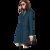 欧美时尚潮流西装外套女2021春装新款修身收腰气质中长款质感西服(蓝色 L)第5张高清大图