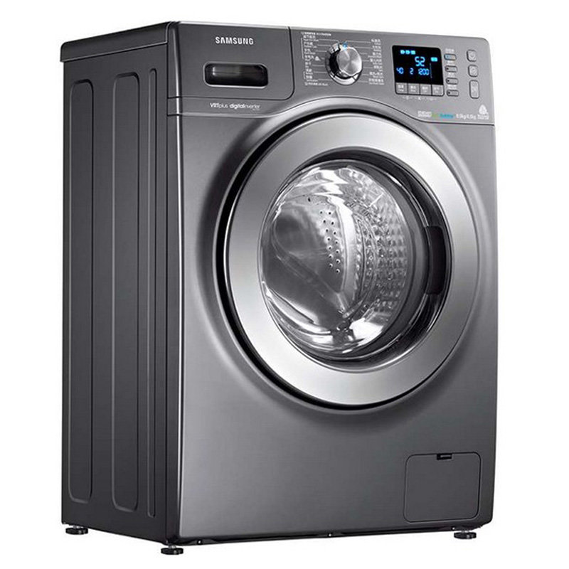 三星samsungwd806u2gagdsc8公斤变频节能滚筒洗衣机钛晶灰色超薄大