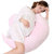 枕工坊全能枕孕妇护腰枕孕妇枕头ZGF-YF10(暖粉色 水晶绒)第3张高清大图